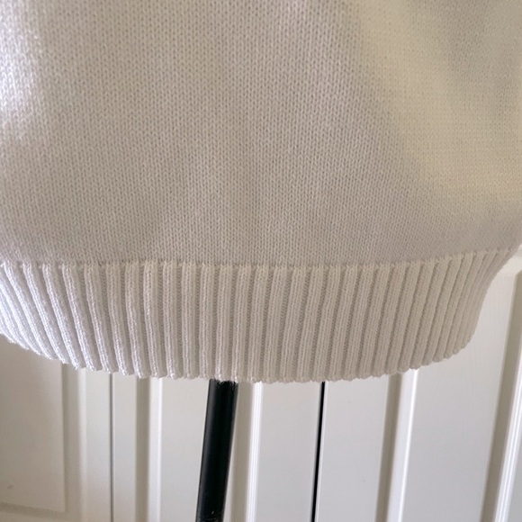 Parkhurst | White knit crew knit sweater. Size XL. Ribbed NWT cozy Cottagecore - Picture 2 of 12